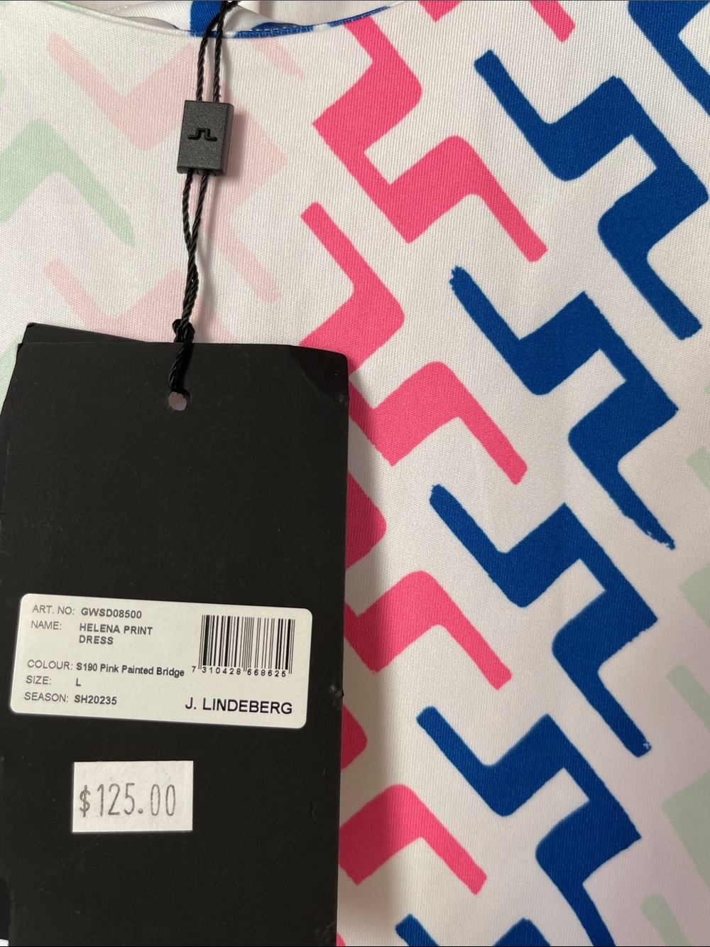 J.Lindeberg Helena Print Dress Size L - Picture 7 of 12